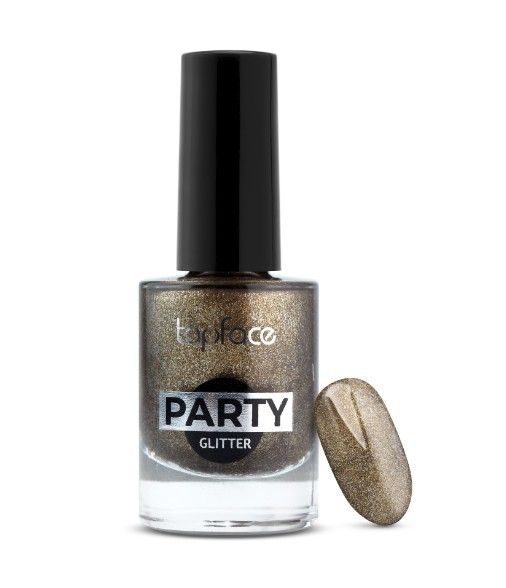 Topface Nail polish "Party Glitter Nail" tone 115, bronze - PT106 (9ml)